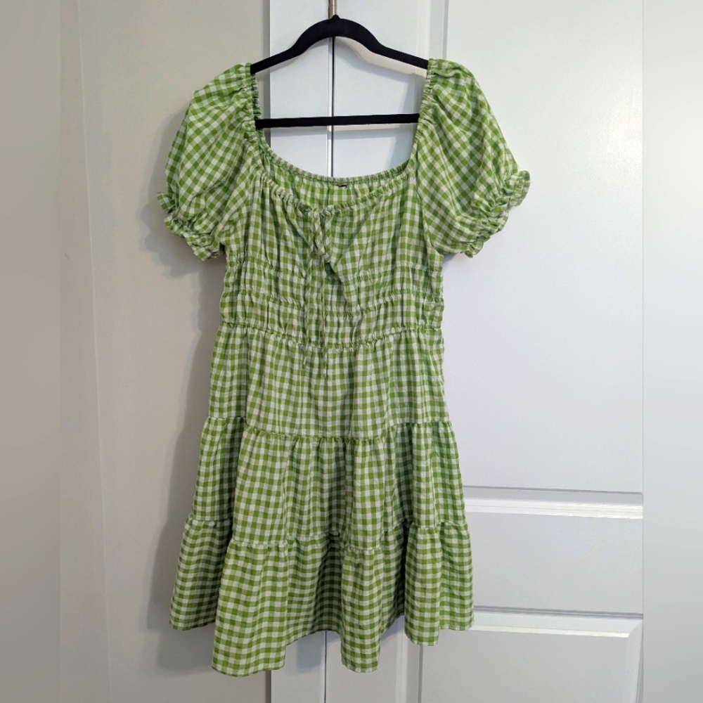 Amazon Green Gingham Mini Dress - Disneybound, Cosplay, Tinkerbell